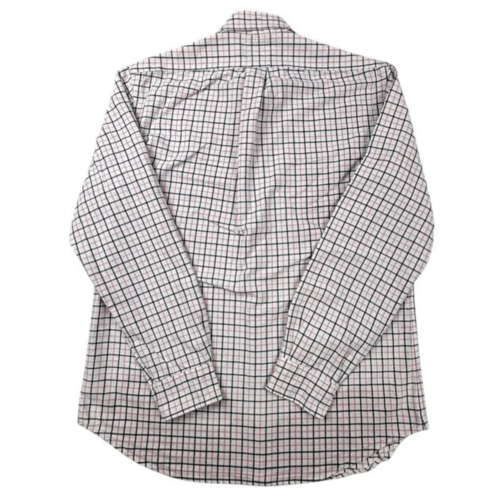 Polo Ralph Lauren Mens Classic Fit Pink Navy Tattersall Check Shirt M